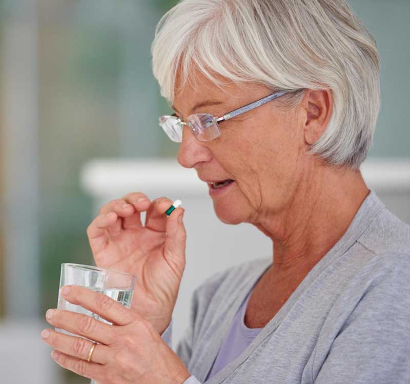 Recent antibiotics, age 65+